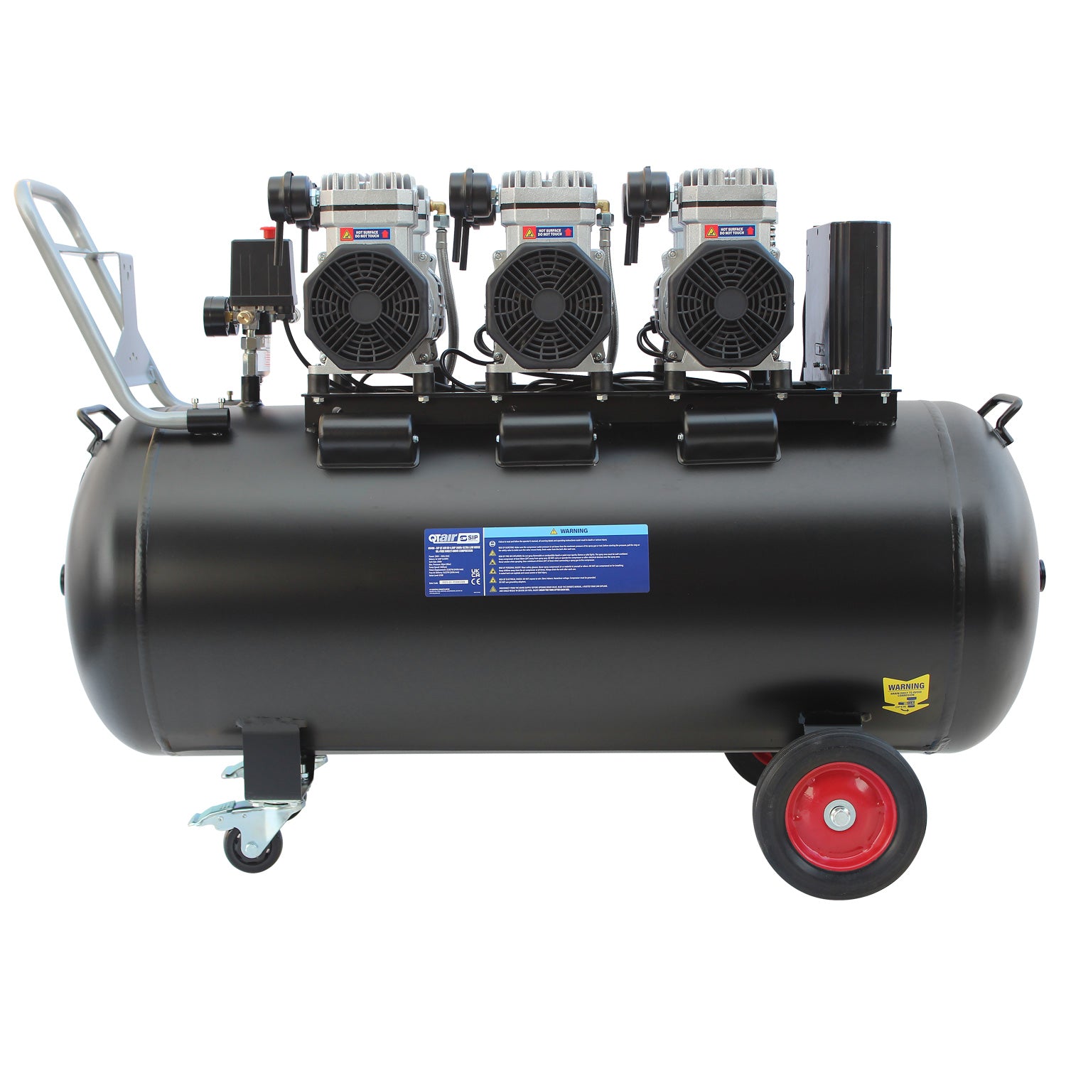SIP QT AIR DD 4.5hp 200ltr Ultra Low Noise Compressor & Hose Reel Package