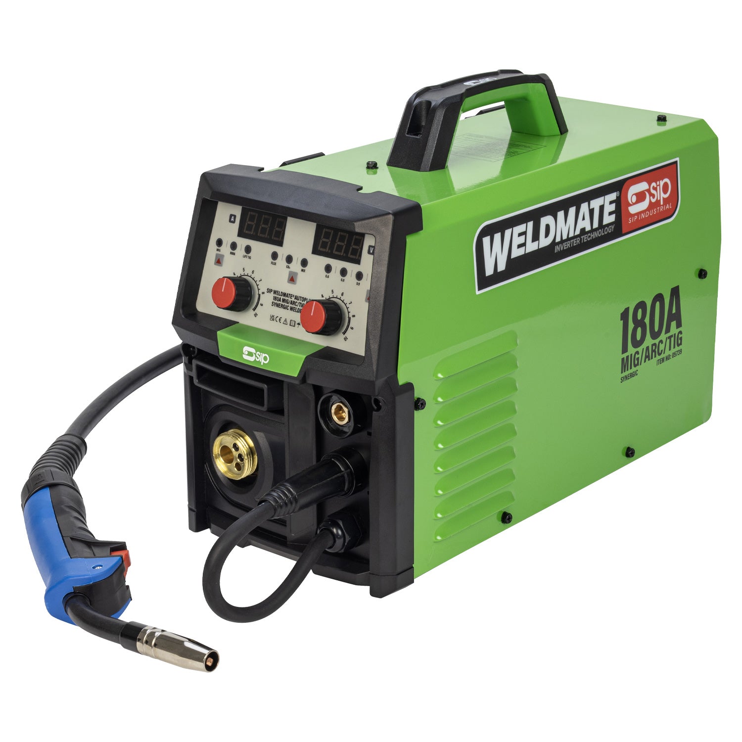 SIP 05739CART WELDMATE® AUTOPLUS 180A MIG/ARC/TIG Synergic Welder with Cart Package