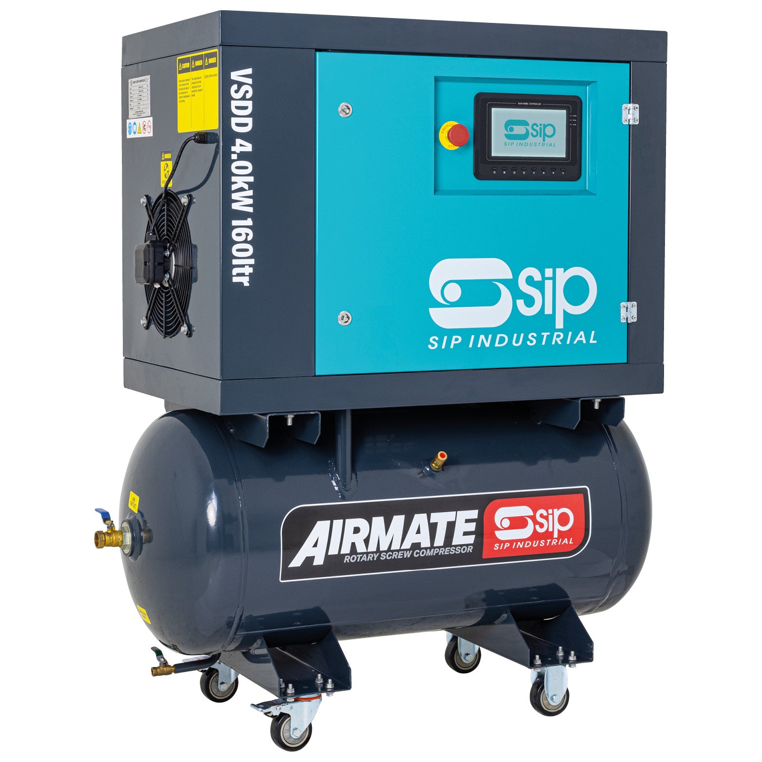 SIP 08252 VSDD 4kW 10bar 160ltr 230v Rotary Screw Compressor