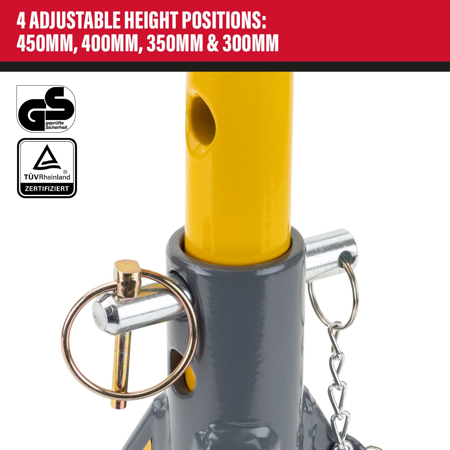WINNTEC® 3 Ton Low-Profile Pin Jack Stands