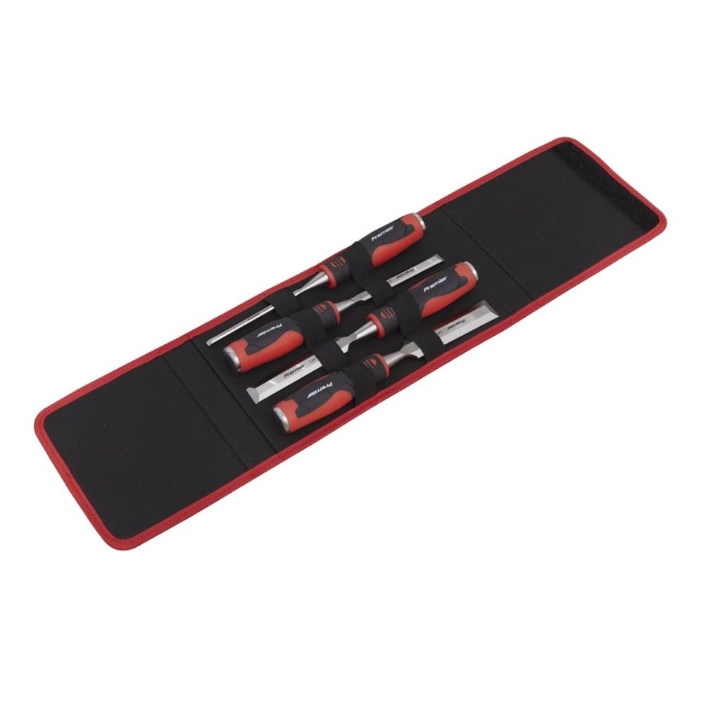 Sealey AK9239 Hammer-Thru Wood Chisel 4pc Set