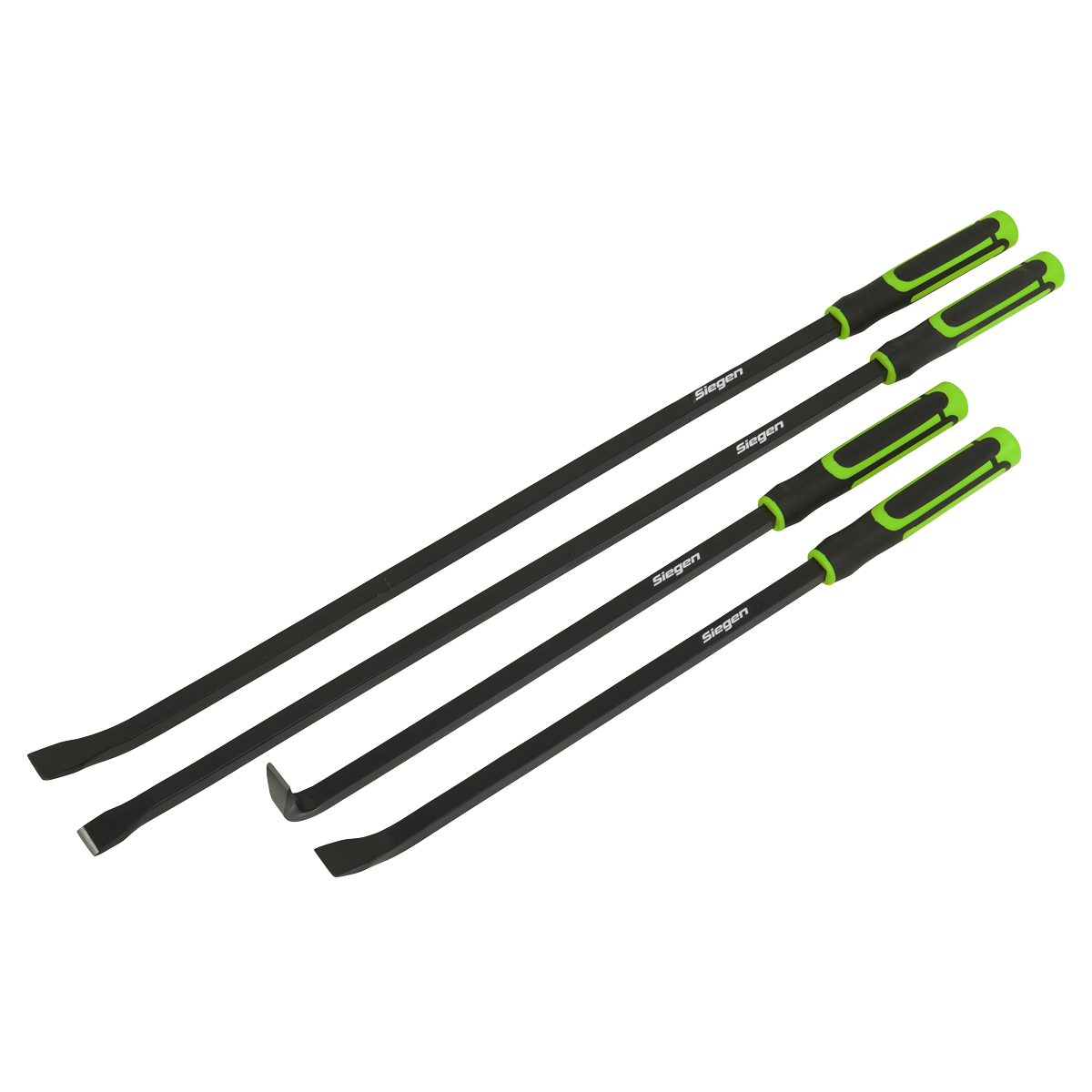 Sealey S01193 Heavy-Duty Pry Bar Set with Hammer Cap 4pc