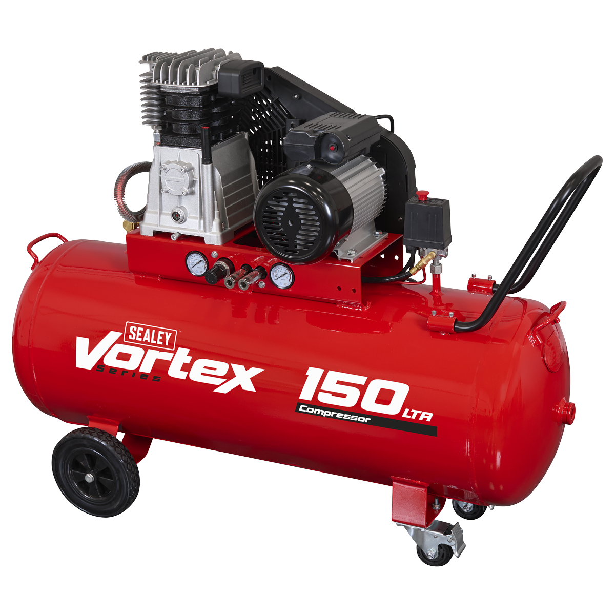 Sealey 150L Belt Drive Air Compressor with Cast Cylinders 3hp