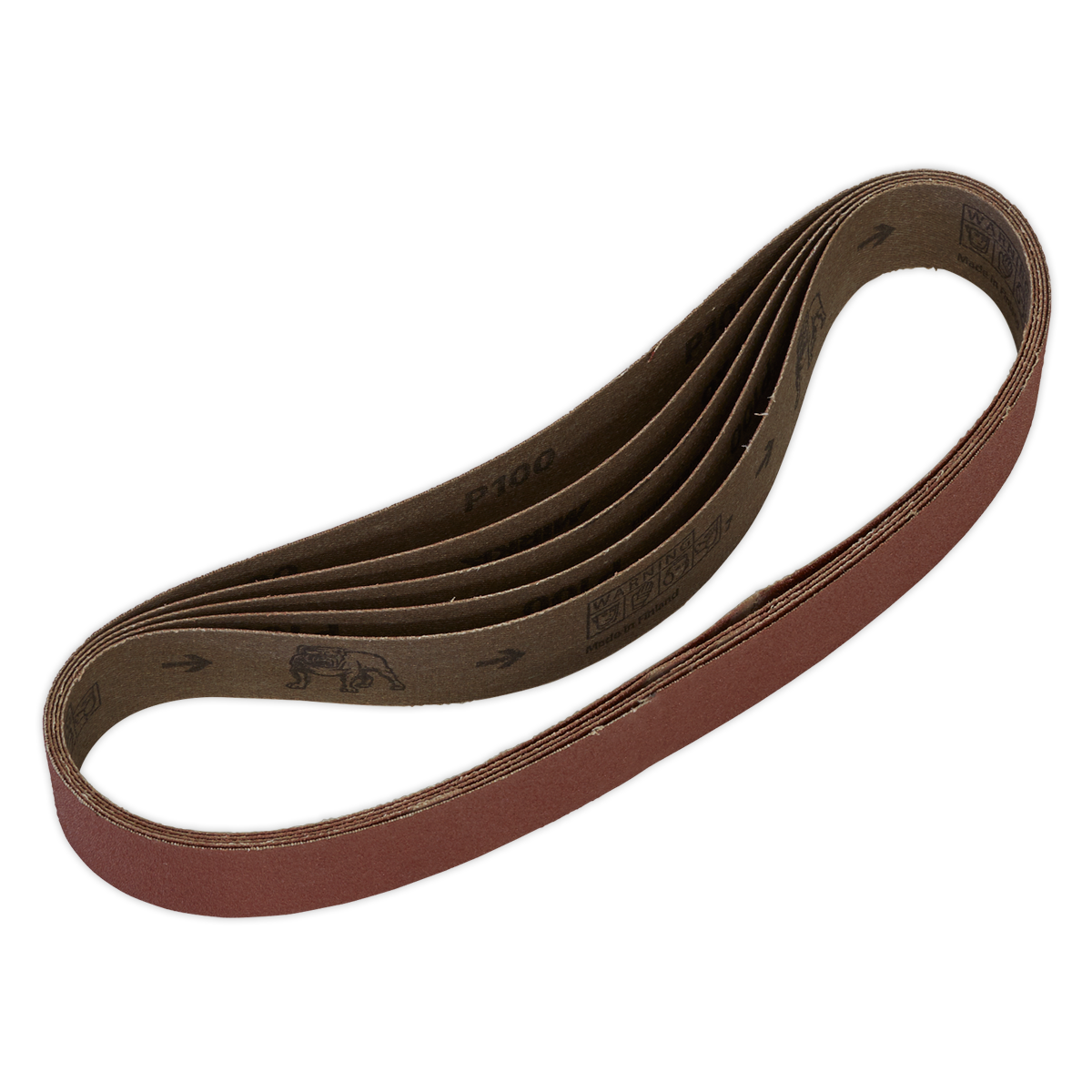 Sealey SB008 Sanding Belt 30 x 540mm 100Grit Pack of 5