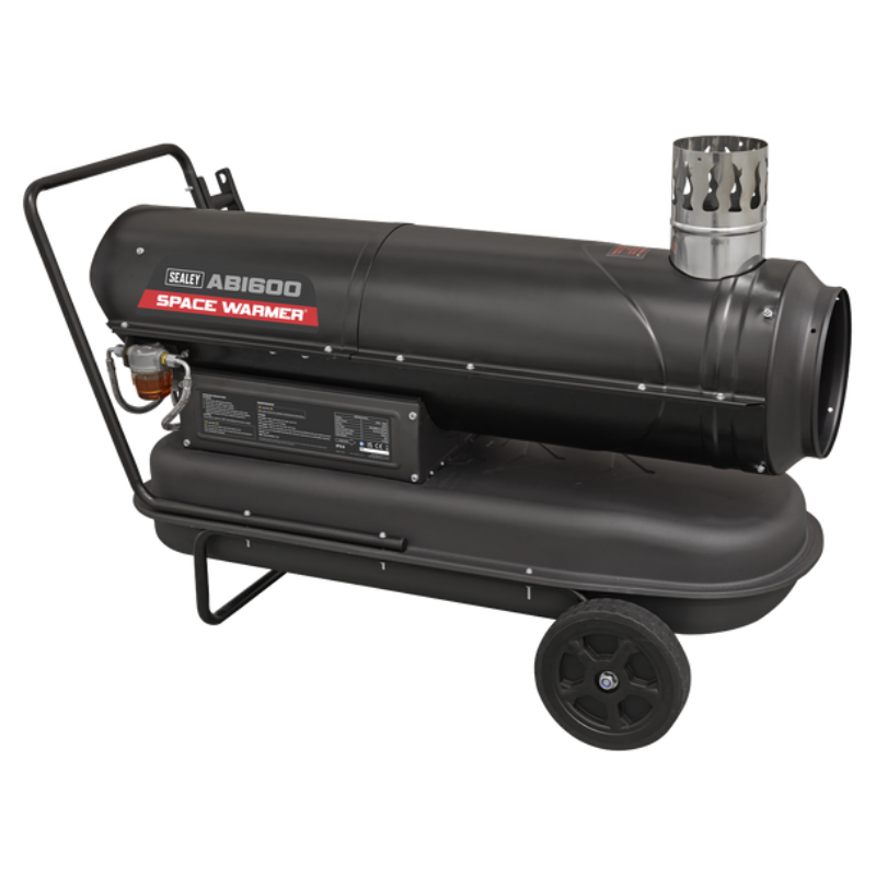 Sealey ABI600COMBO Space Warmer® Indirect Kerosene/Diesel Heater 68,000Btu/hr with 5M Ducting