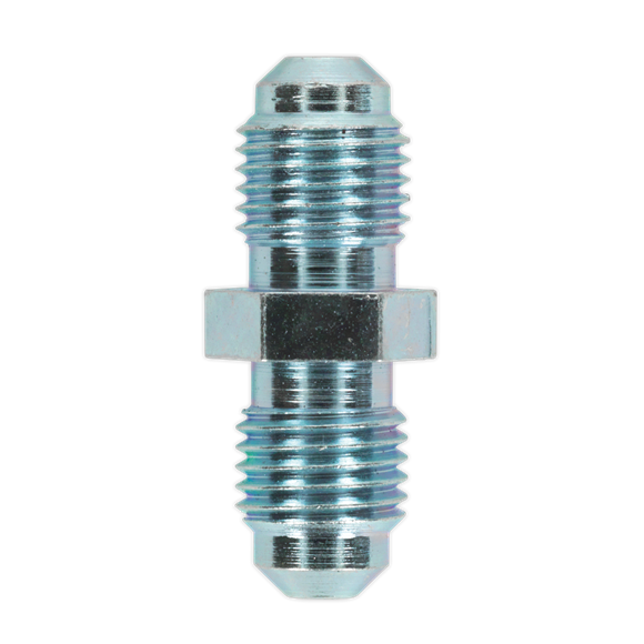 Sealey BN3824MC Brake Tube Connector 3/8"UNF x 24tpi Male to Male Pack of 10