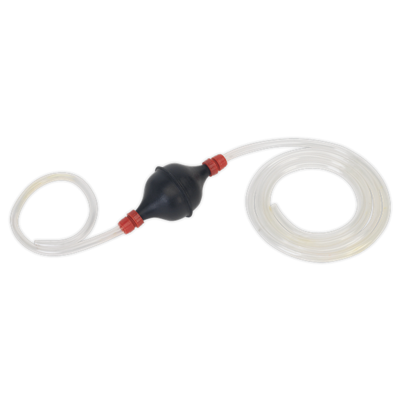Sealey EC97 Emergency Fuel Transfer Syphon Pump for Petrol/Diesel/Water/Low Viscosity Fluids 2m Hose