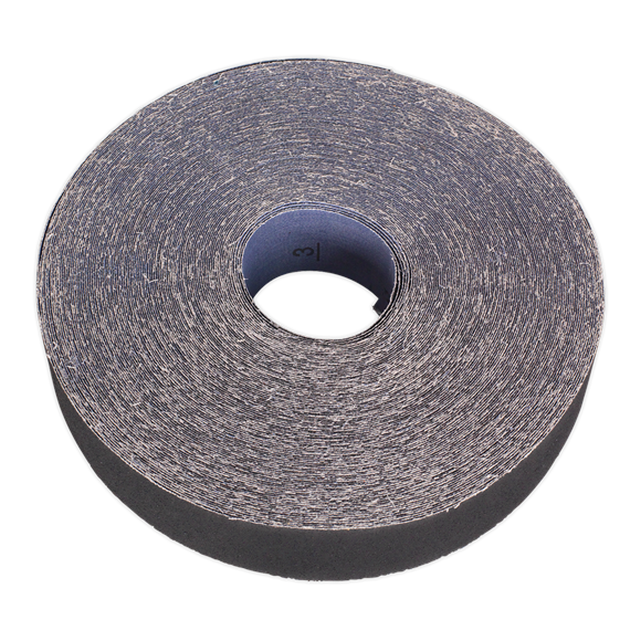 Sealey ER2550120 Emery Roll Blue Twill 25mm x 50m 120Grit