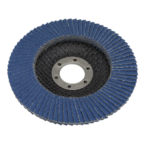 Sealey FD115120 Flap Disc Zirconium Ø115mm Ø22mm Bore 120Grit