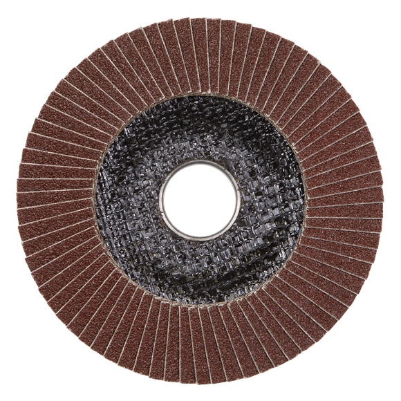 Sealey FD12580E Flap Disc Aluminium Oxide Ø125mm Ø22mm Bore 80Grit