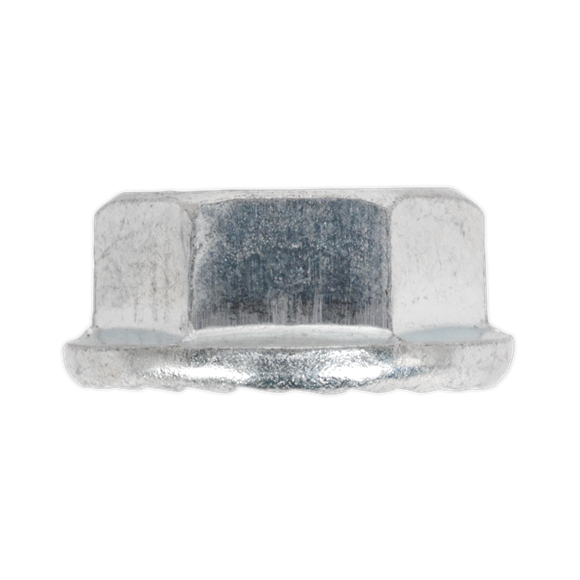 Sealey FN8 Flange Nut Serrated M8 Zinc Pack of 100