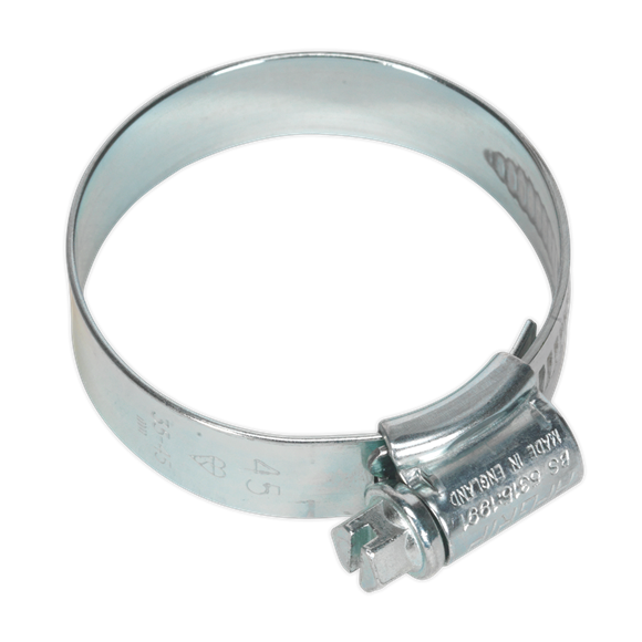 Sealey HCJ245 HI-GRIP® Hose Clip Zinc Plated Ø35-45mm Pack of 20