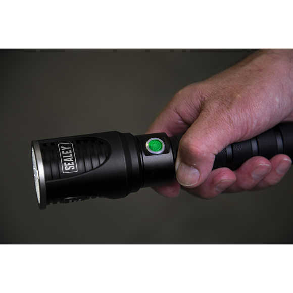 Sealey LED4492 Aluminium Torch 10W CREE* XML LED Adjustable Focus Rechargeable with USB Port