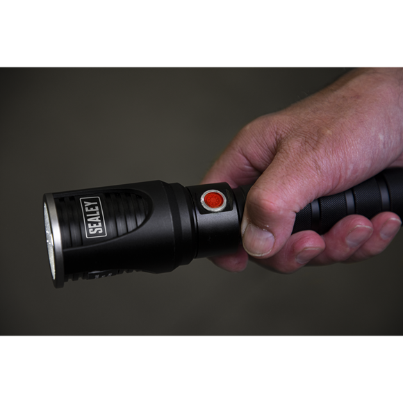 Sealey LED4494 Aluminium Torch 60W COB LED Adjustable Focus Rechargeable with USB Port