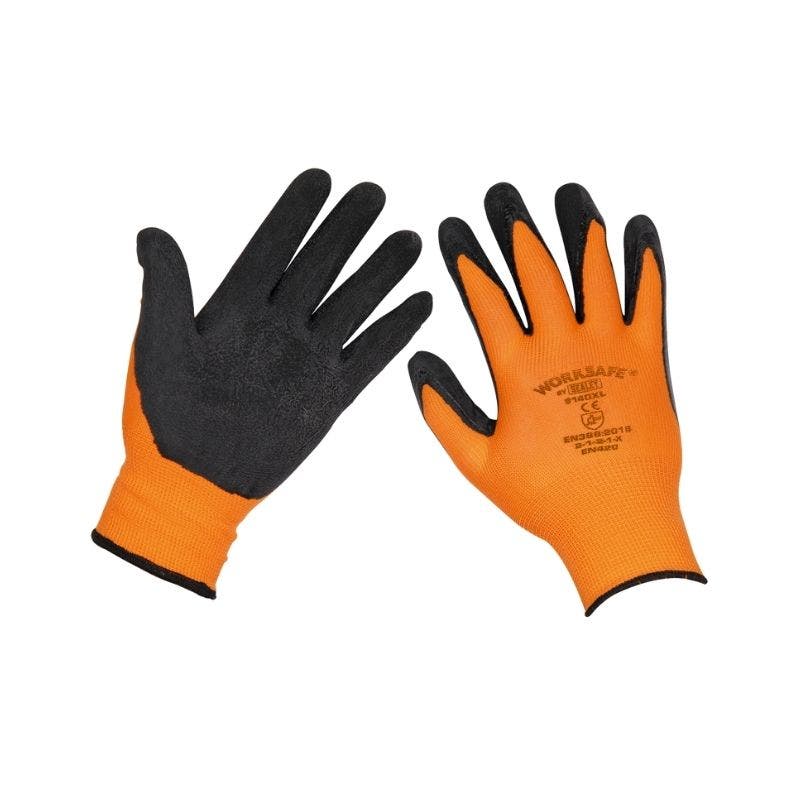 Sealey 9140L/12 Foam Latex Gloves (Large) - Pack of 12 Pairs
